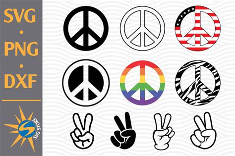 Download Free Peace Sign SVG, PNG, DXF Digital Files Include DXF Files
