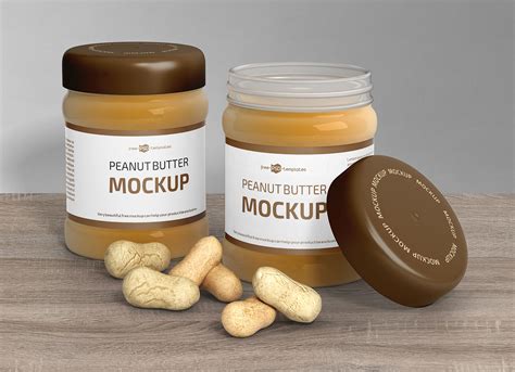 Download Free Peanut Butter Mockup PSD Generator