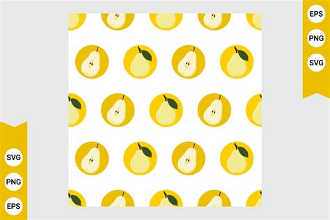 Download Free Pear Vector Pattern|Pear Digital Paper|Fruit Pattern Creativefabrica