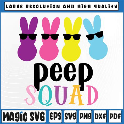 Download Free Peep squad SVG Crafts