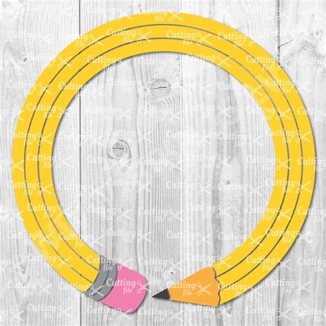 Download Free Pencil Monogram SVG Cut File Cut Files