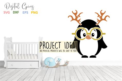 Download Free Penguin Reindeer designs Files