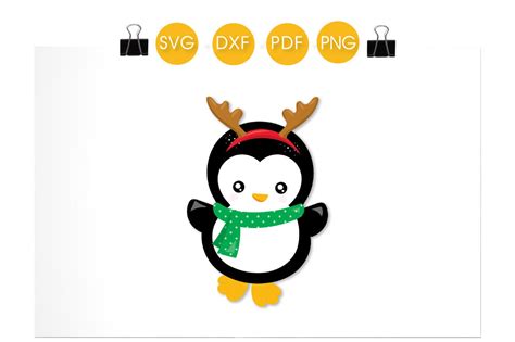 Download Free Penguin Reindeer designs Files DXF Files