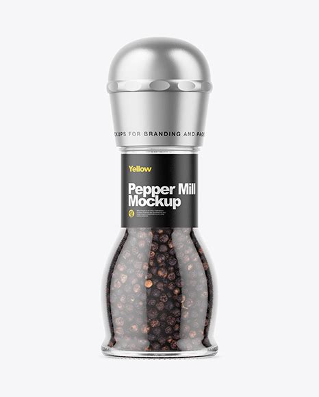 Download Free Pepper Mill Mockup PSD Generator