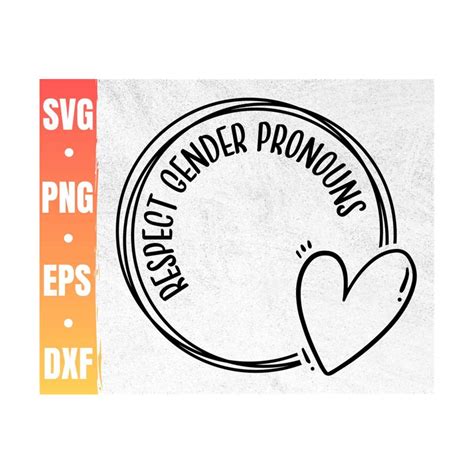 Download Free Personal Gender Pronouns | SVG | PNG | DXF DXF Files
