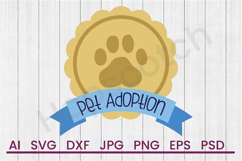Download Free Pet Adoption- SVG File, DXF File Creativefabrica