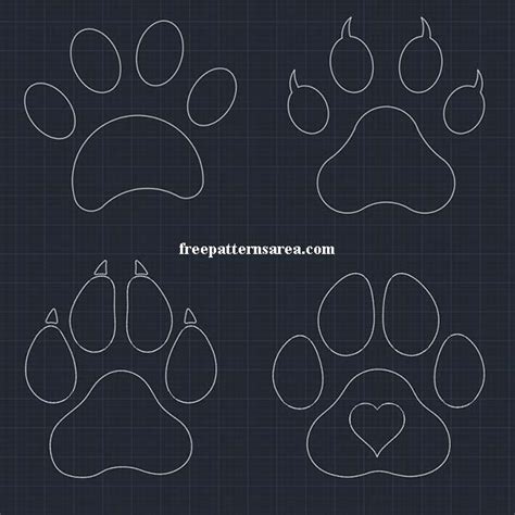 Download Free Pet Paw Banner- SVG File, DXF File Commercial Use