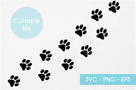 Download Free Pet Paw Banner- SVG File, DXF File Commercial Use For Crafts