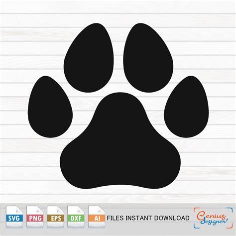 Download Free Pet Paw Banner- SVG File, DXF File Files