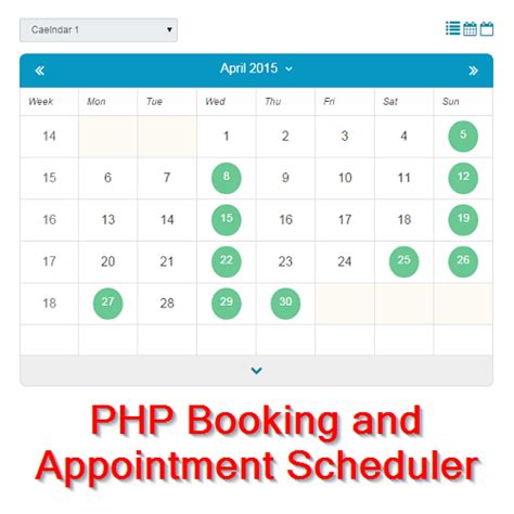 Free Php Appointment Calendar Script