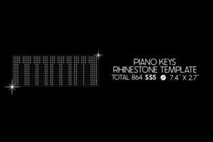 Download Free Piano Keys Rhinestone Template | SVG | PNG | DXF Files