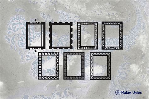 Download Free Picture Frame cut files Commercial Use DXF Files