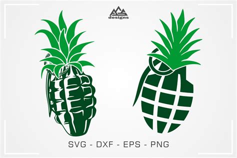 Download Free Pineapple Grenade Svg Design Files DXF Files