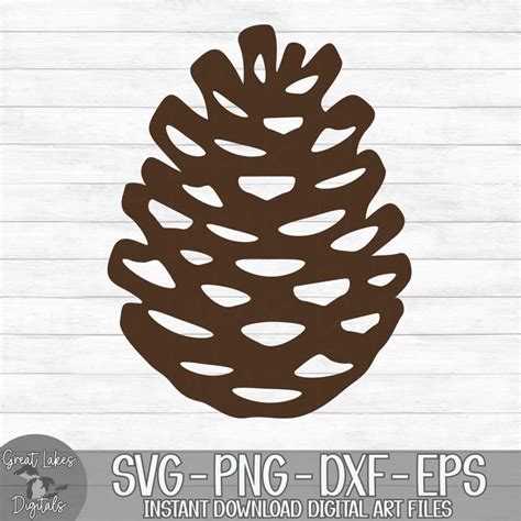 Download Free Pinecone Christmas Svg Cuttable Design Commercial Use DXF Files