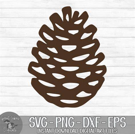 Download Free Pinecone Christmas Svg Cuttable Design DXF Files