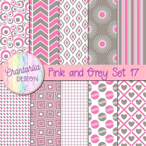 Download Free Pink And Grey Digital Paper DXF Files