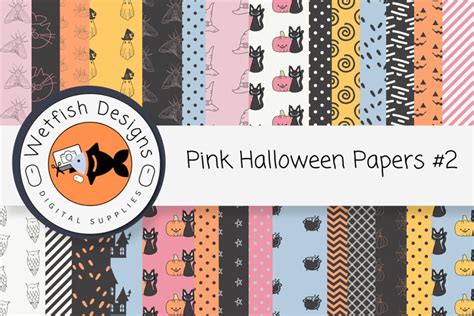 Download Free Pink Halloween paper Files For Crafts
