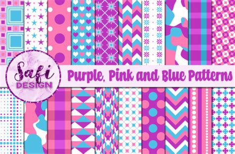 Download Free Pink Rose And Blue Patterns Creativefabrica DXF Files