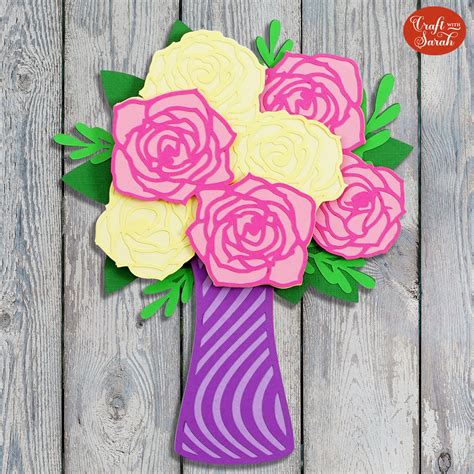 Download Free Pink Rose And Blue Patterns for Cricut Machine