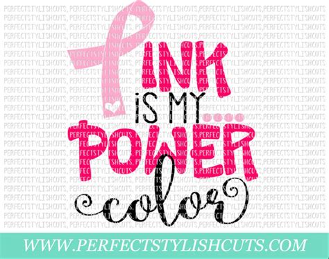 Download Free Pink is my Power Color svg DXF Files