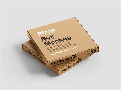 Download Free Pizza Paper Box Mockup - Front View PSD Mockup Templates