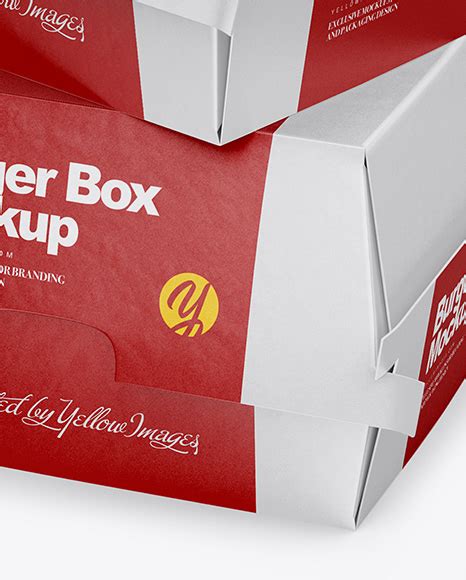 Download Free Pizza Paper Box Mockup - Half Side View PSD Generator
