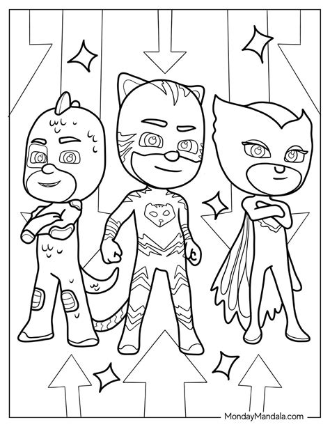Free Pj Mask Coloring Pages
