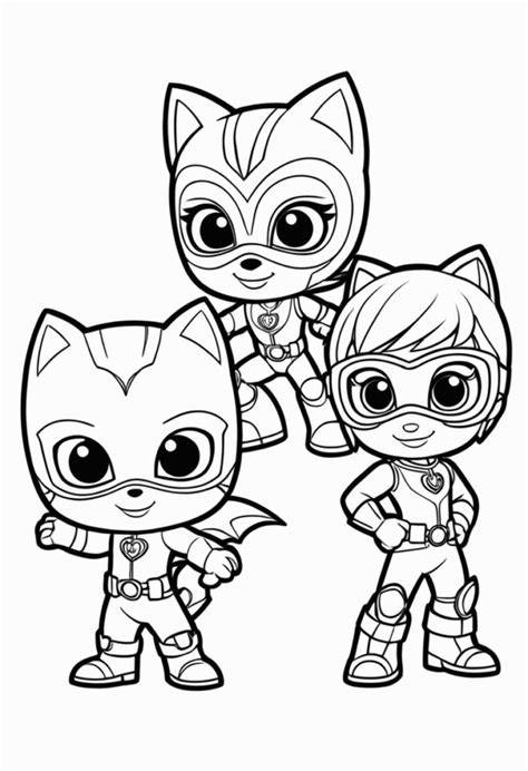 Free Pj Masks Coloring Pages