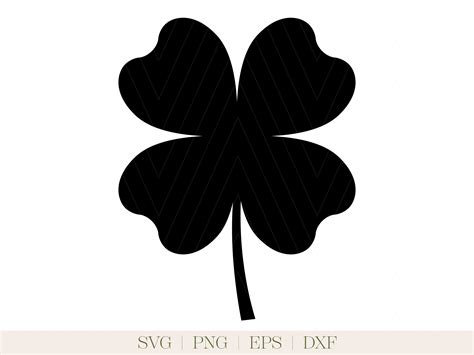 Download Free Plaid Four Leaf Clover DXF Files