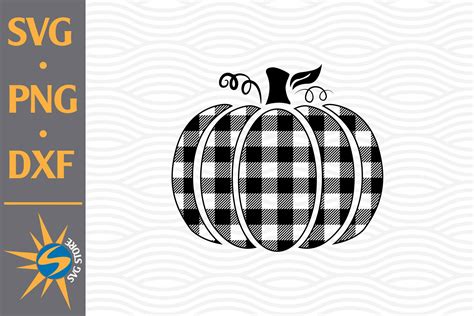 Download Free Plaid Pumpkin SVG, PNG, DXF Digital Files Include DXF Files