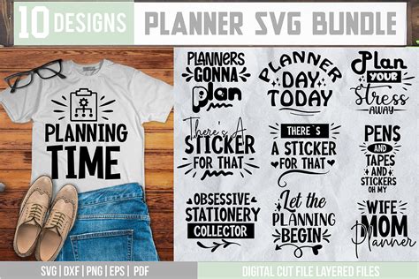 Download Free Planner SVG Bundle Commercial Use