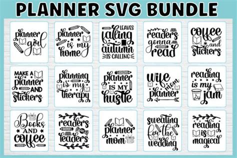 Download Free Planner SVG Bundle Commercial Use Free PSD Mockups