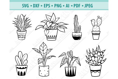 Unleash Your Inner Green Thumb with these Free Plant SVGs - Blossom Your Creativity Today!