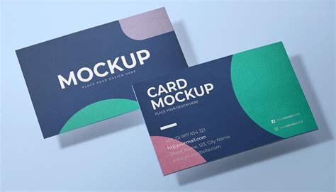 Download Free Plastic Business Card Mockups PSD Generator