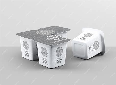 Download Free Plastic Container for Dairy Mockup PSD Generator PSD Files