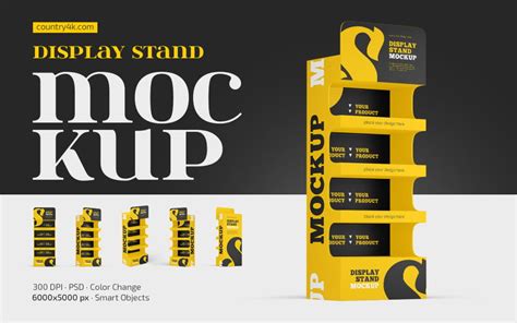 Download Free Plastic Display Stand Mockup PSD Free Mockups Yellowimages PSD PSD Files