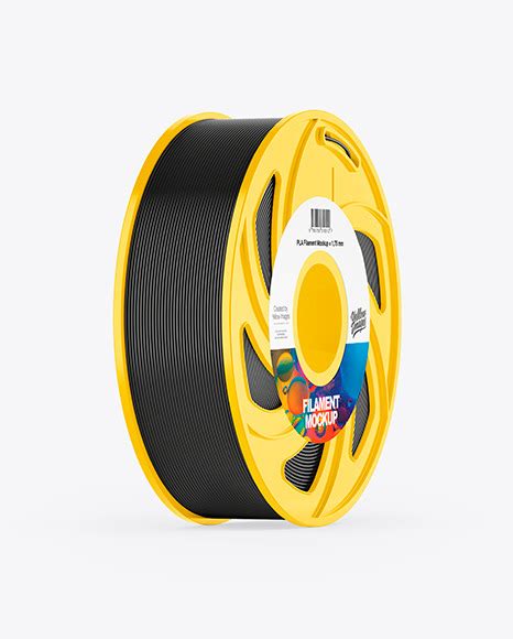 Download Free Plastic Filament Spool Mockup - Halfside View TIFF PSD Generator
