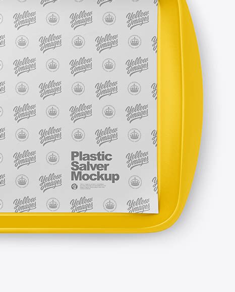 Download Free Plastic Salver with Matte Paper Mockup PSD Generator