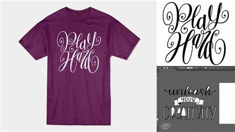 Download Free Play Hard Lettering SVG Images