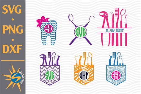 Download Free Pocket Dentist Monogram SVG, PNG, DXF Digital Files Include Files