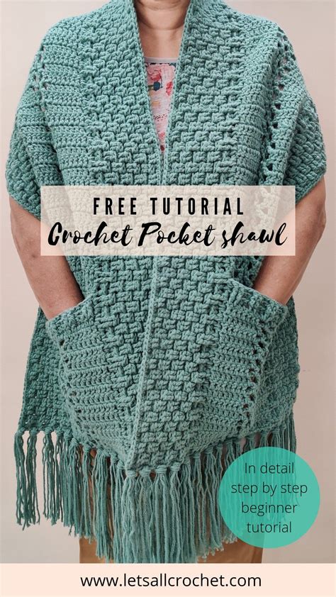 Free Pocket Shawl Crochet Pattern
