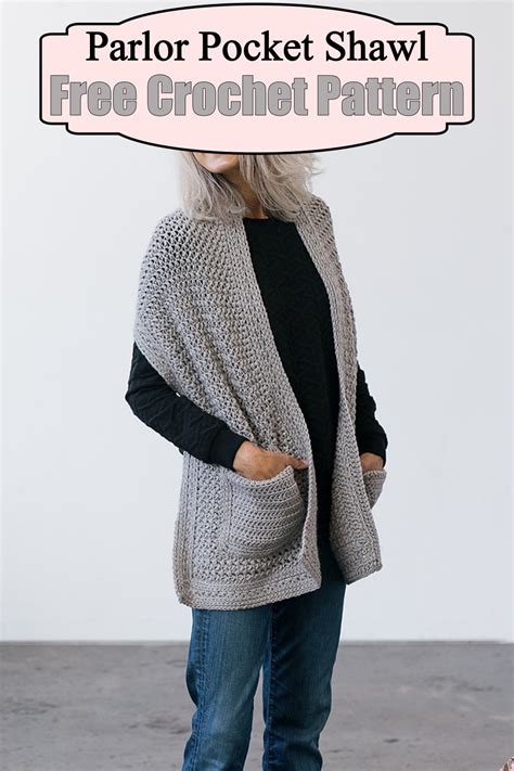 Free Pocket Shawl Crochet Patterns