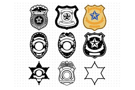Download Free Police Badge - SVG File, DXF File For Crafts