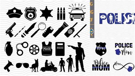 Download Free Police SVG, PNG, DXF Digital Files Include Crafts