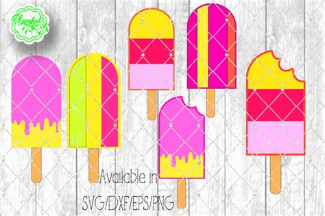 Download Free Popsicles Clipart Cutting Files - SVG/EPS/PNG/DXF Cricut SVG Free PSD Mockups