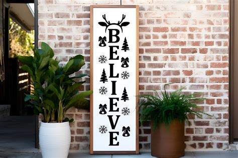 Download Free Porch Sign - Believe SVG For Crafts