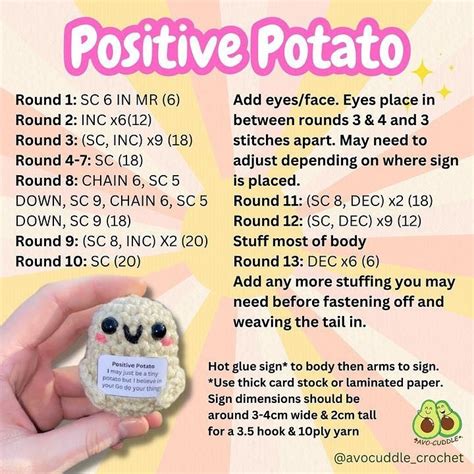 Free Positive Potato Crochet Pattern