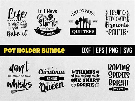 Download Free Pot Holder Svg Bundle Files DXF Files