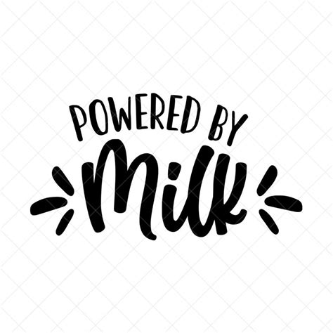 Download Free Powered by milk SVG DXF Files