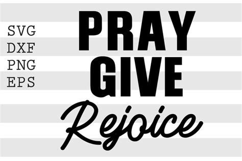 Download Free Pray give rejoice SVG Files DXF Files